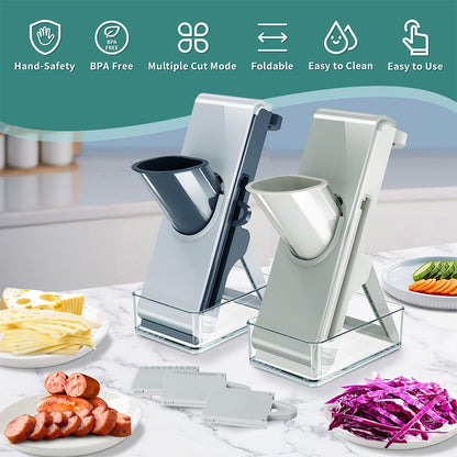 SliceMaster Pro™ — Adjustable Mandoline Food Slicer with Safety Guard