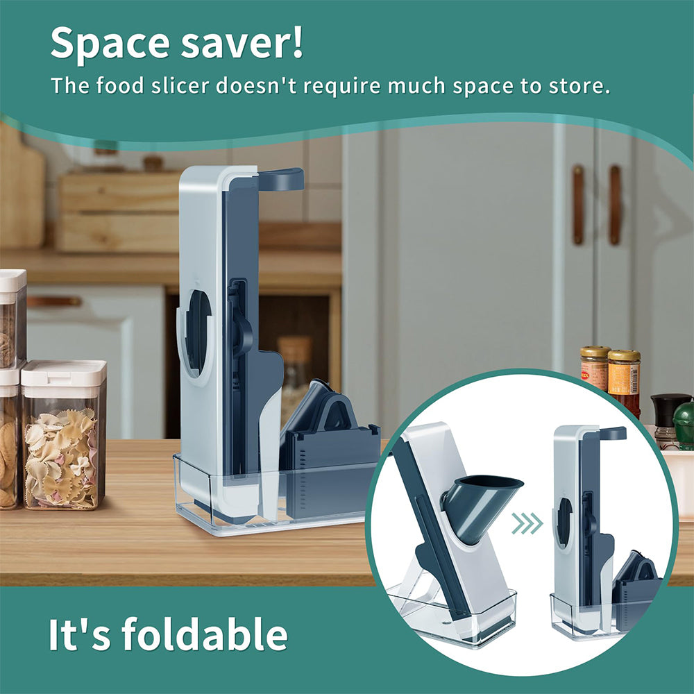 SliceMaster Pro™ — Adjustable Mandoline Food Slicer with Safety Guard