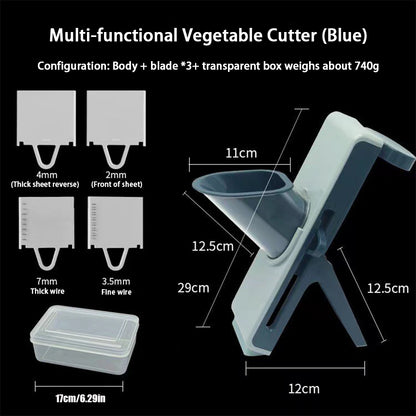 SliceMaster Pro™ — Adjustable Mandoline Food Slicer with Safety Guard