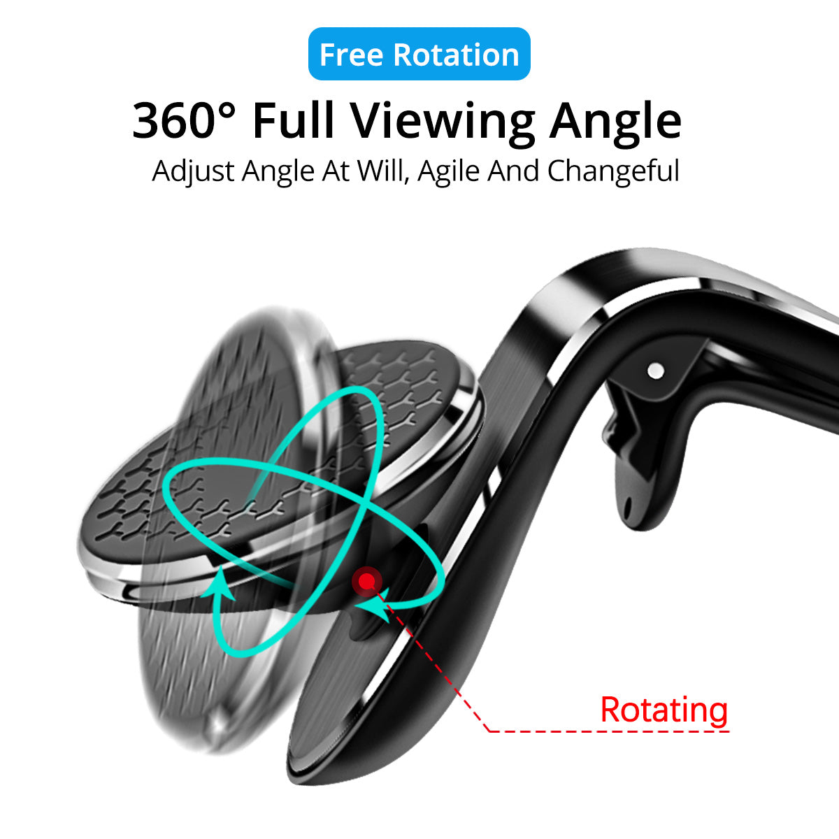 MagMount Pro™ — 360° Magnetic Car Phone Holder (Air Vent Mount)