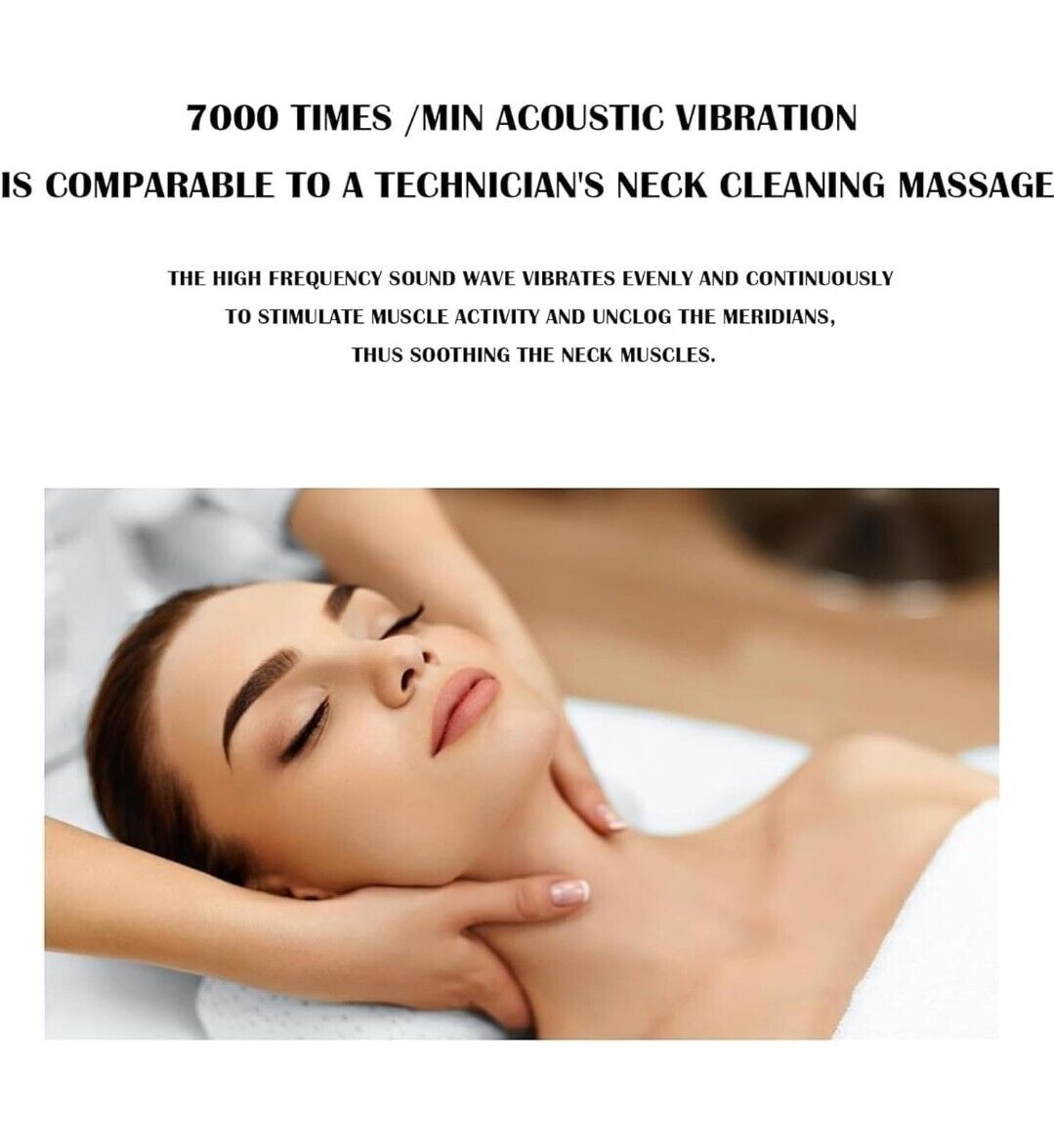Anti-Wrinkle 4-in-1 EMS facial device acoustic vibration massage mode for neck and jawline
